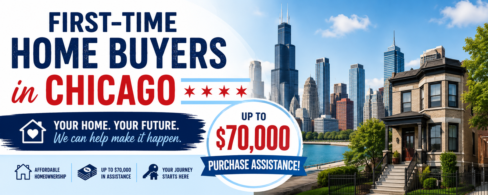 $70,000 HomeGrown Purchase Assistance in Chicago IL
